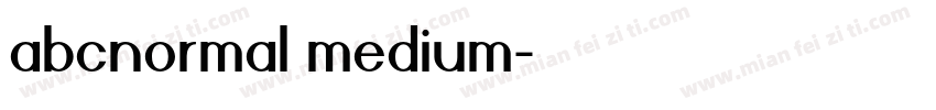 abcnormal medium字体转换